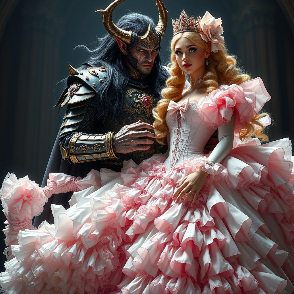 Demon King Buttons Corset of Princess Bride