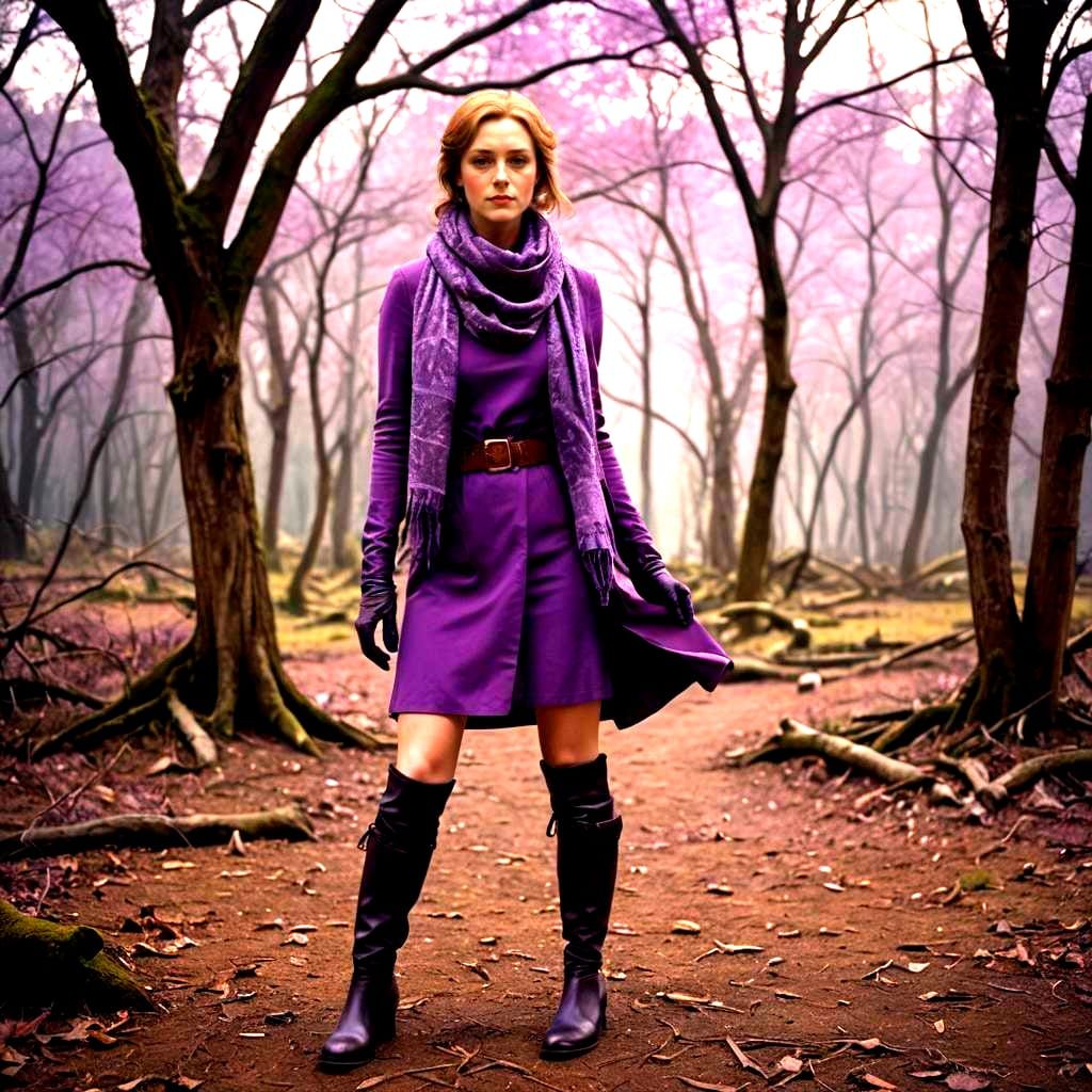 Cinematic Film Still of Morfydd Clark as Daphne