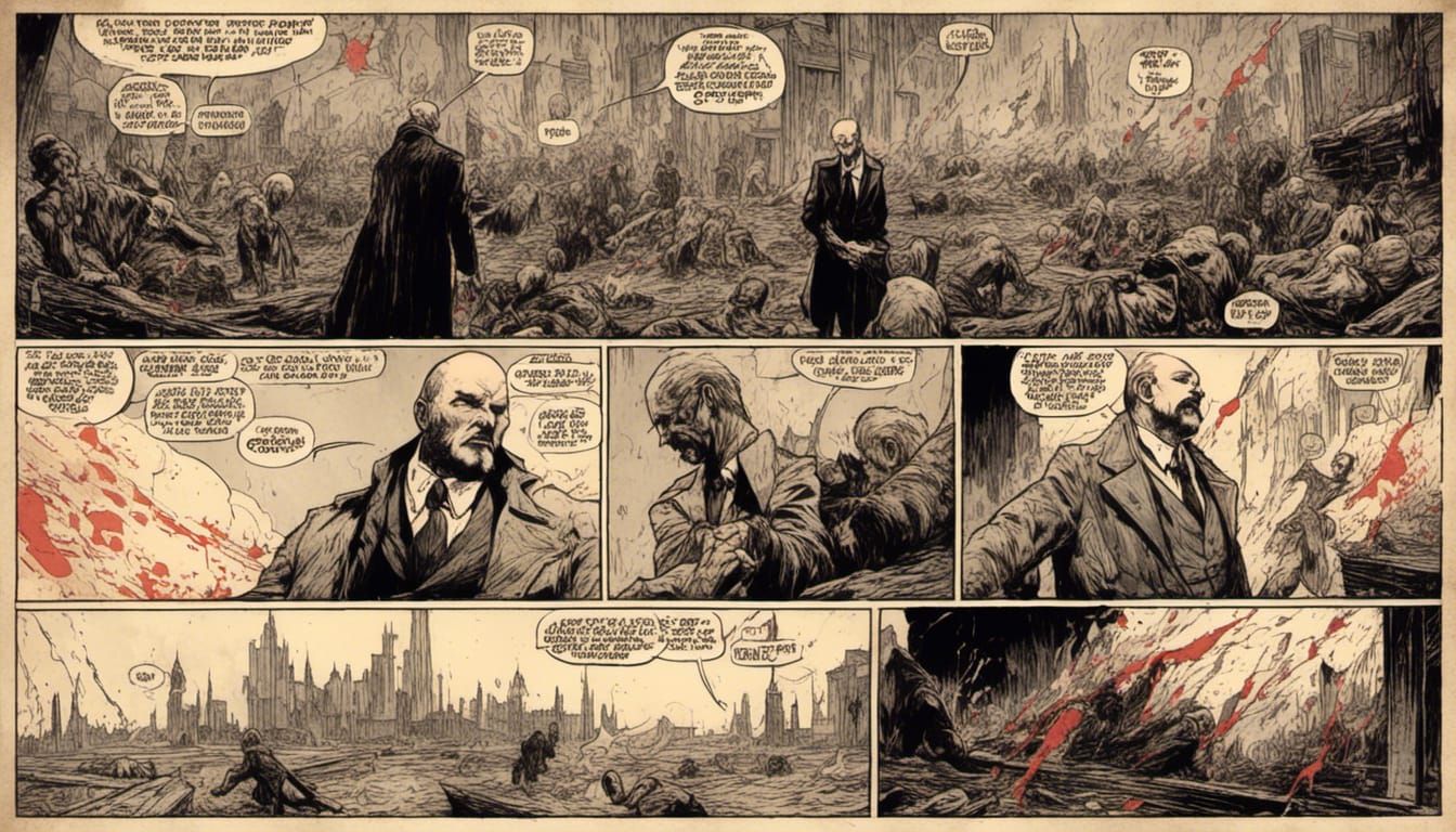 Lenin vs Trotsky: Macabre DC Comics Style Fight