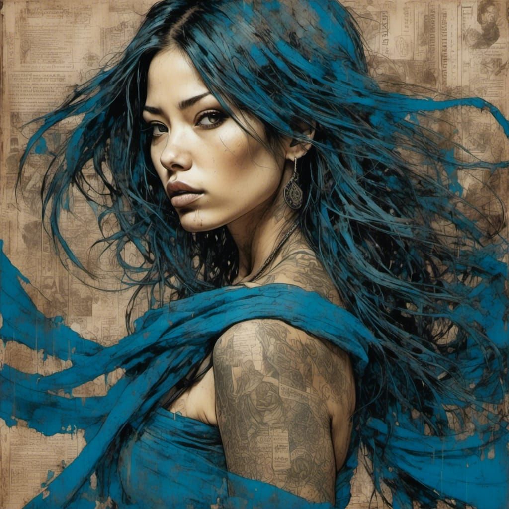 blue tangle