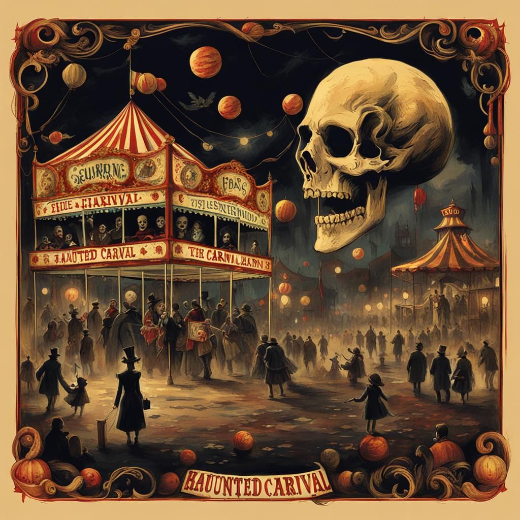 Haunted Carnival: Engraving Style