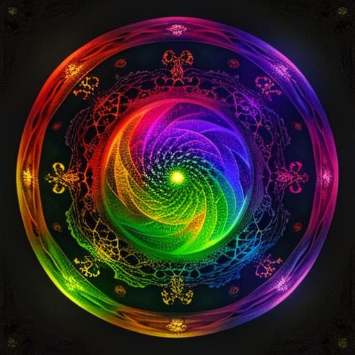 Colorful Dragon Fractal Art