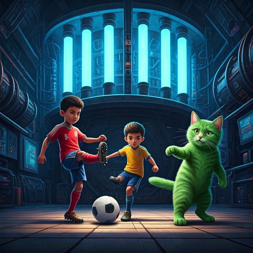 Schrodinger Cat and Soccer Boys by Reactor