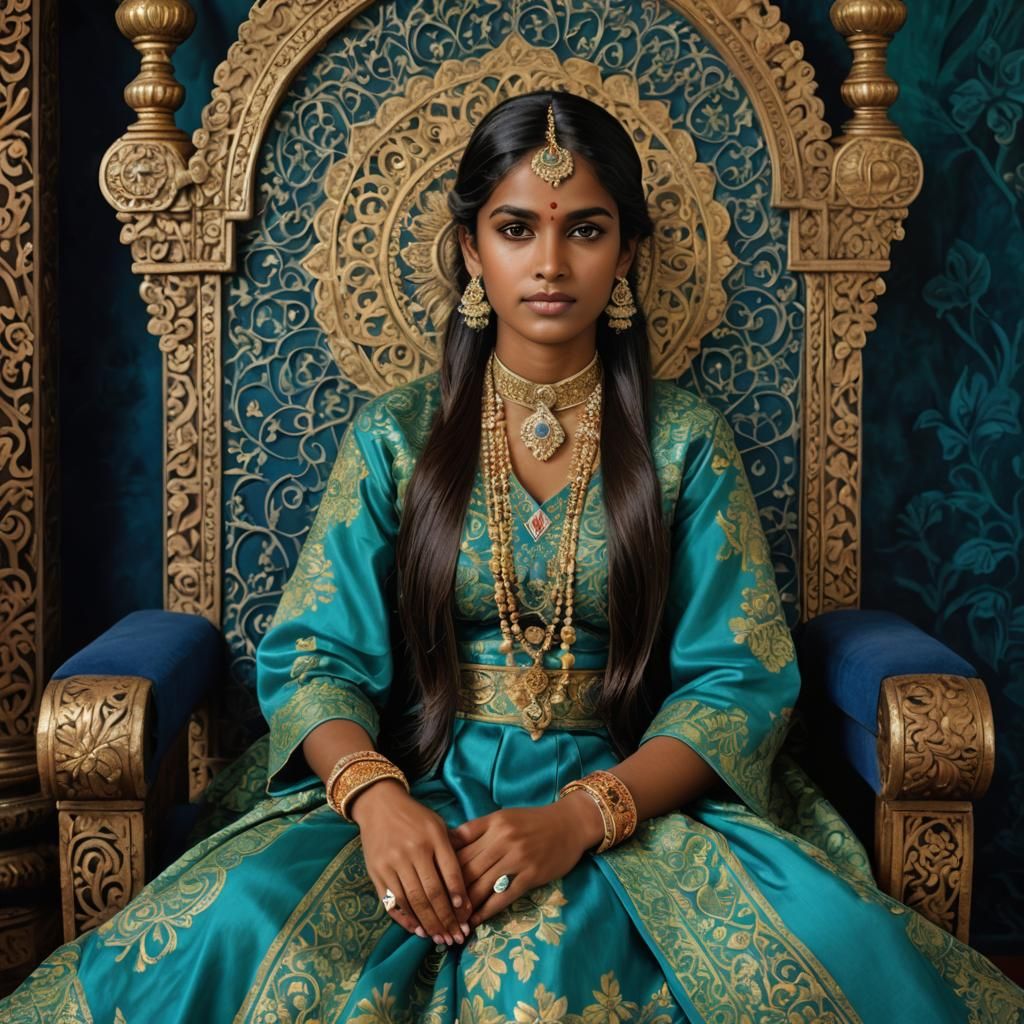 Sri Lankan Royal Princess in Ethereal Grandeur