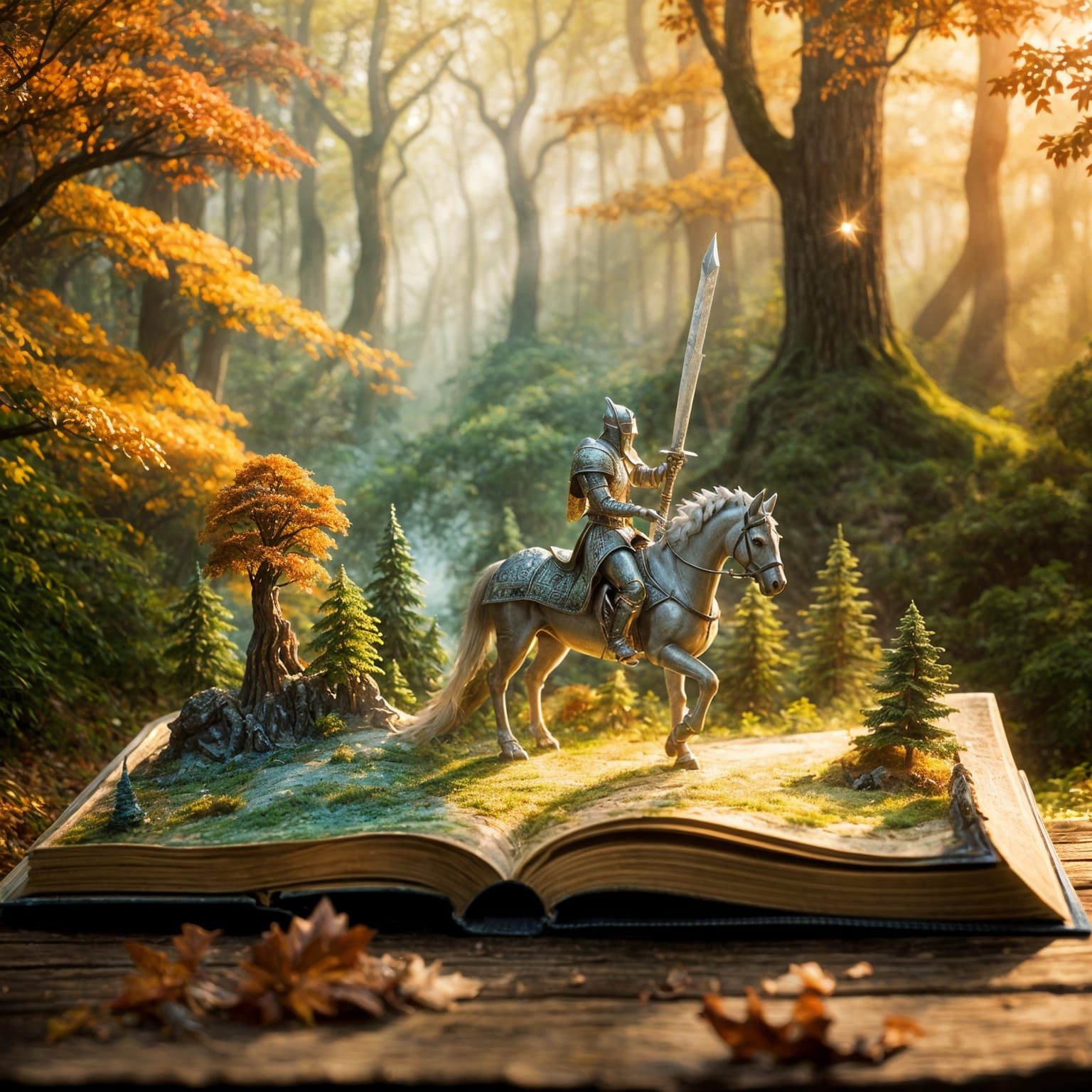 Enchanted Forest Pop-Up Book: Knight and Dragon