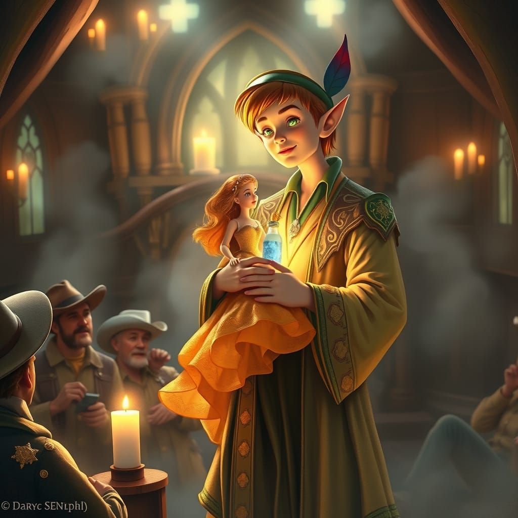 Peter Pan Preaches to Cowboy Congregation in Enchanted Churc...