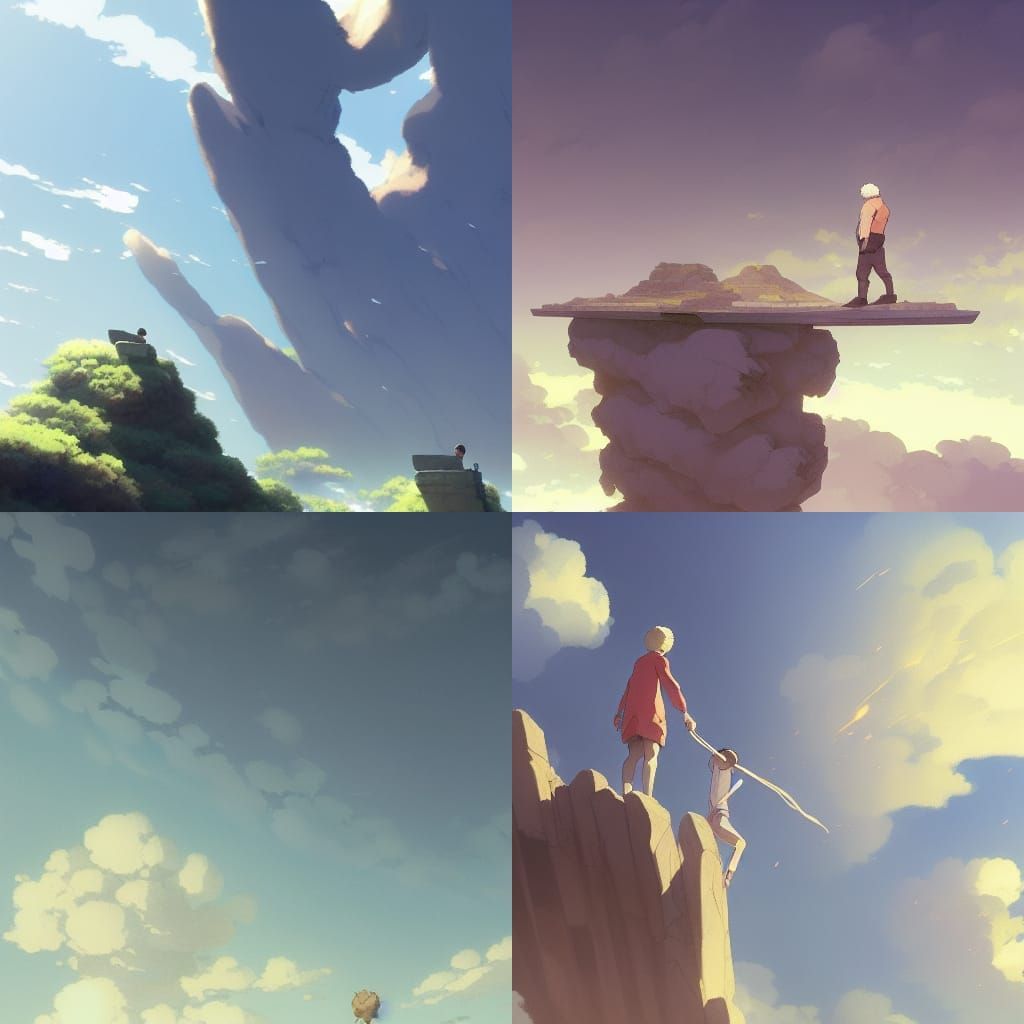 Newton Standing on Shoulders of Giants, Anime Style