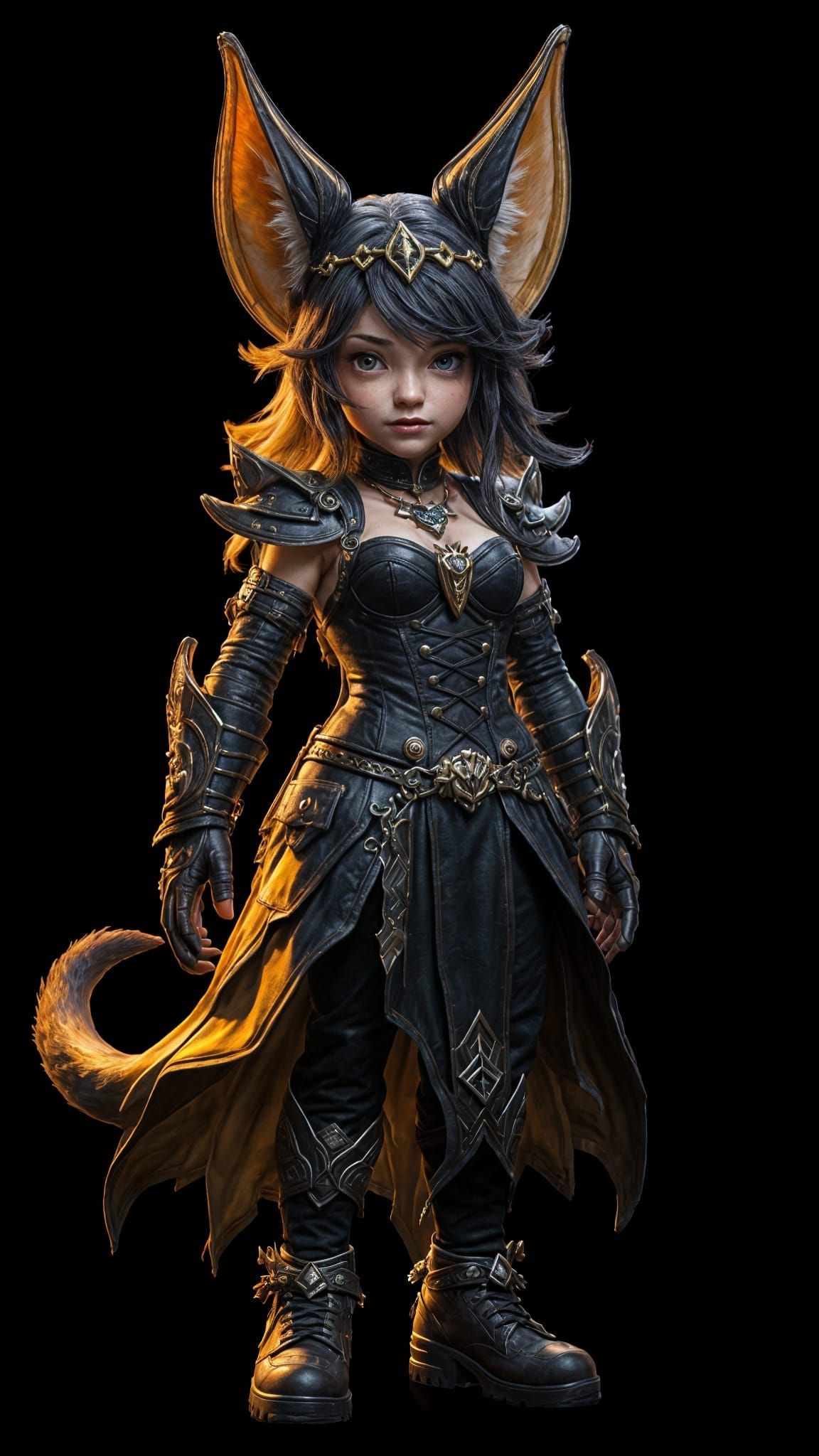 Ethereal Gnome-Fey Hybrid in Dark Fantasy Art