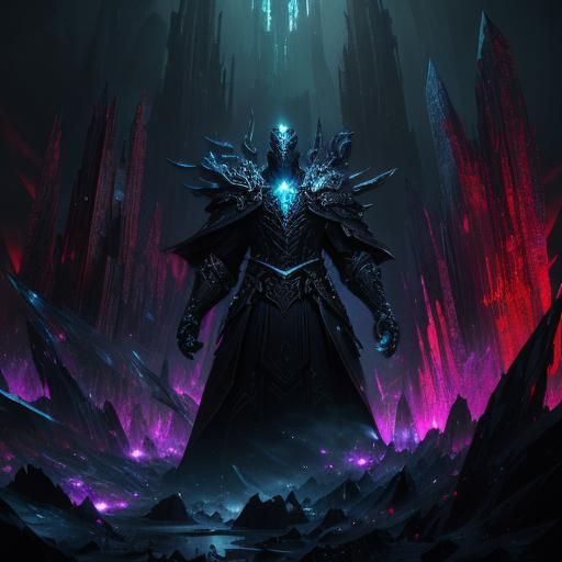 Crystalline Underworld: Dark Fantasy Concept Art