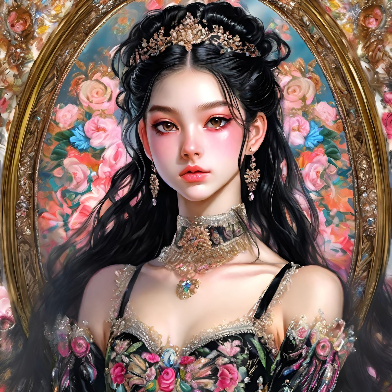 Anime Ballet Dancer with Royal Insignia