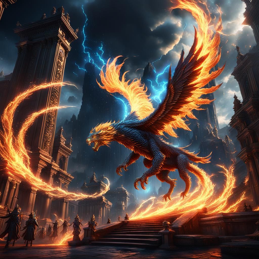 Wind and Fire Converge: Detailed Matte Painting