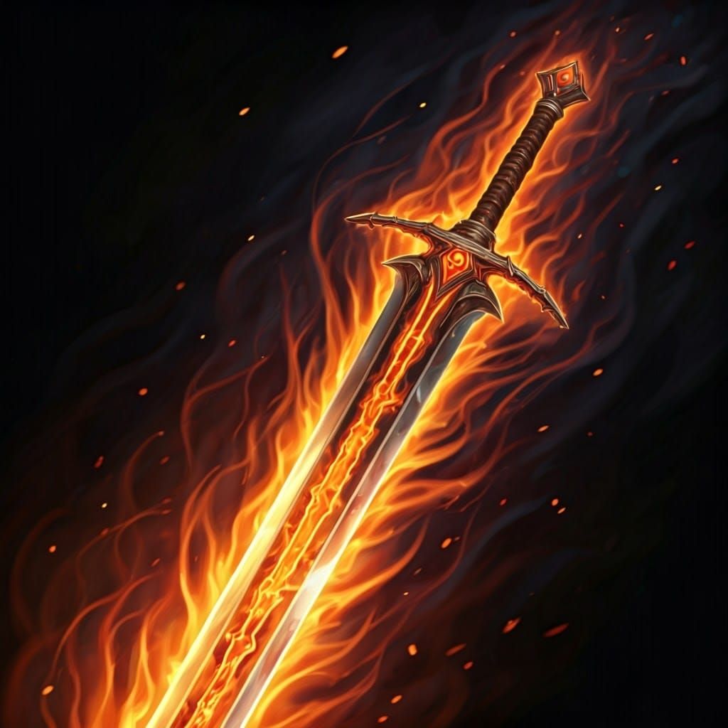 Flaming Blade of Inferno Energy