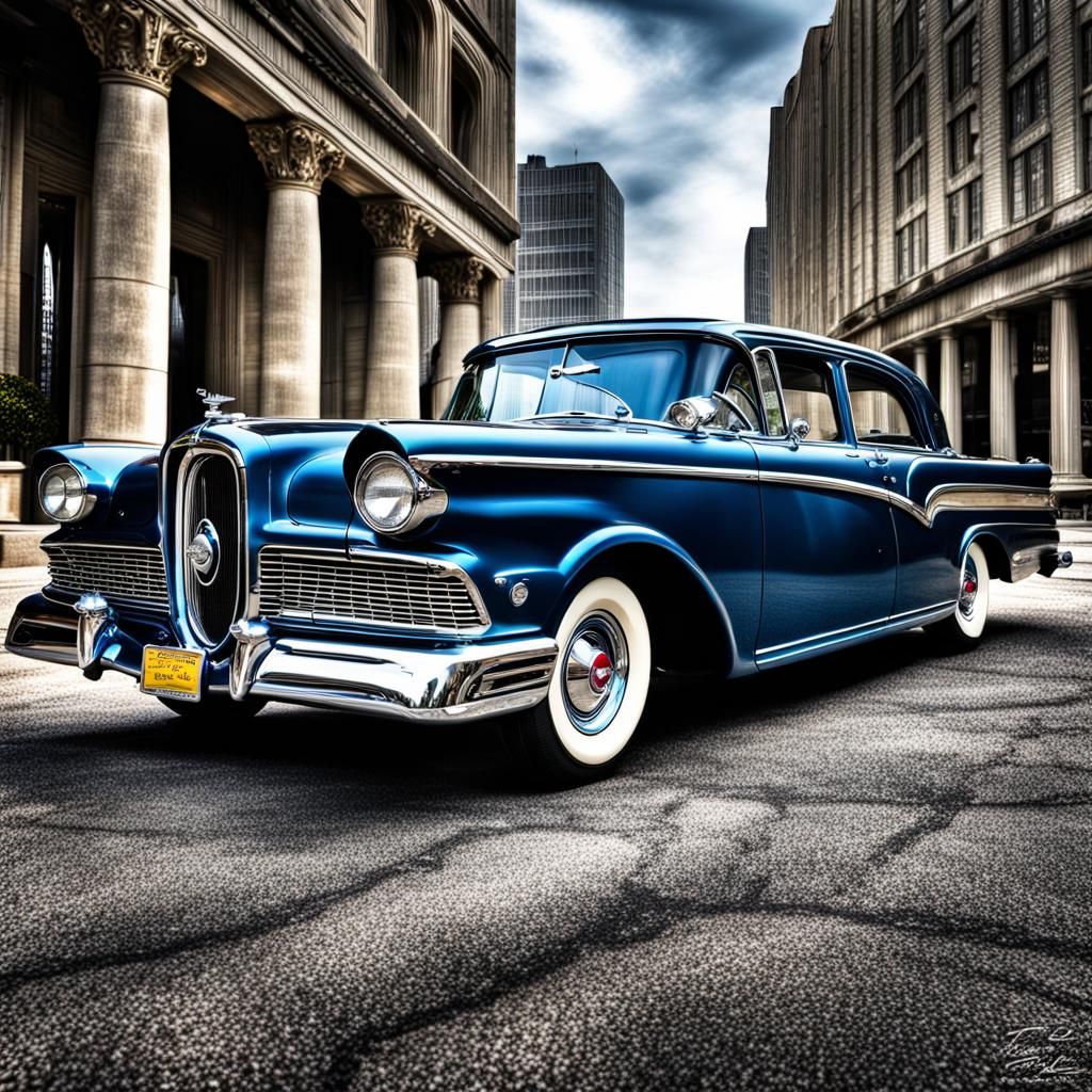 Hyperrealistic Edsel Ford Car in Cinematic Style