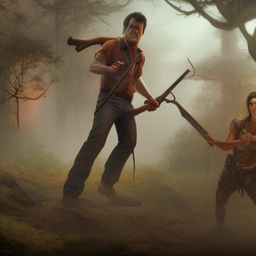 Ash, Evil Dead: Detailed Matte Painting