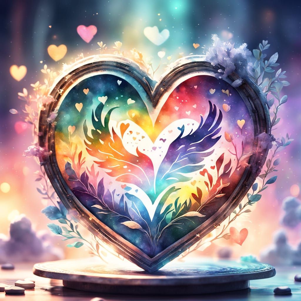 Heart-shaped badge that can capture the emotions of those around it