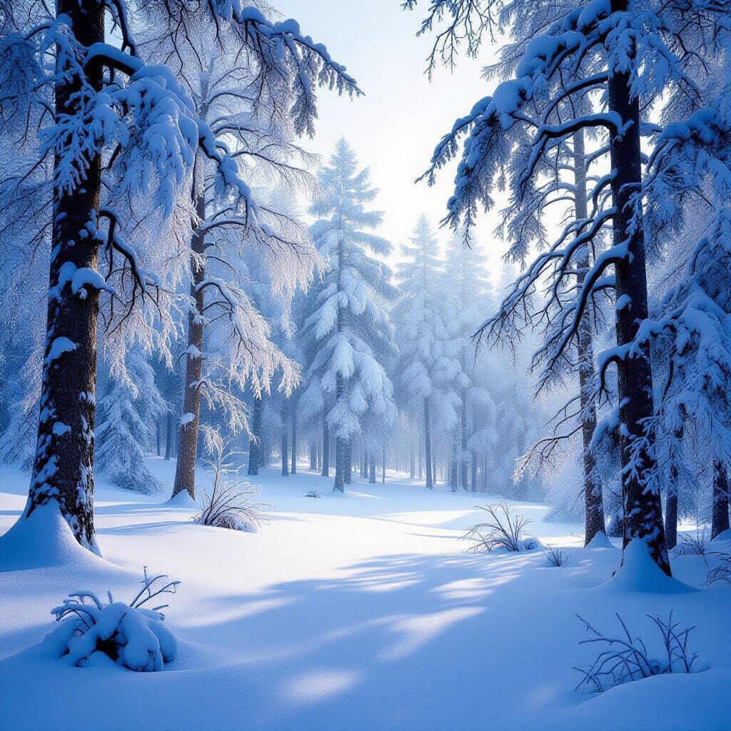Frozen Forest in Winter Wonderland Style