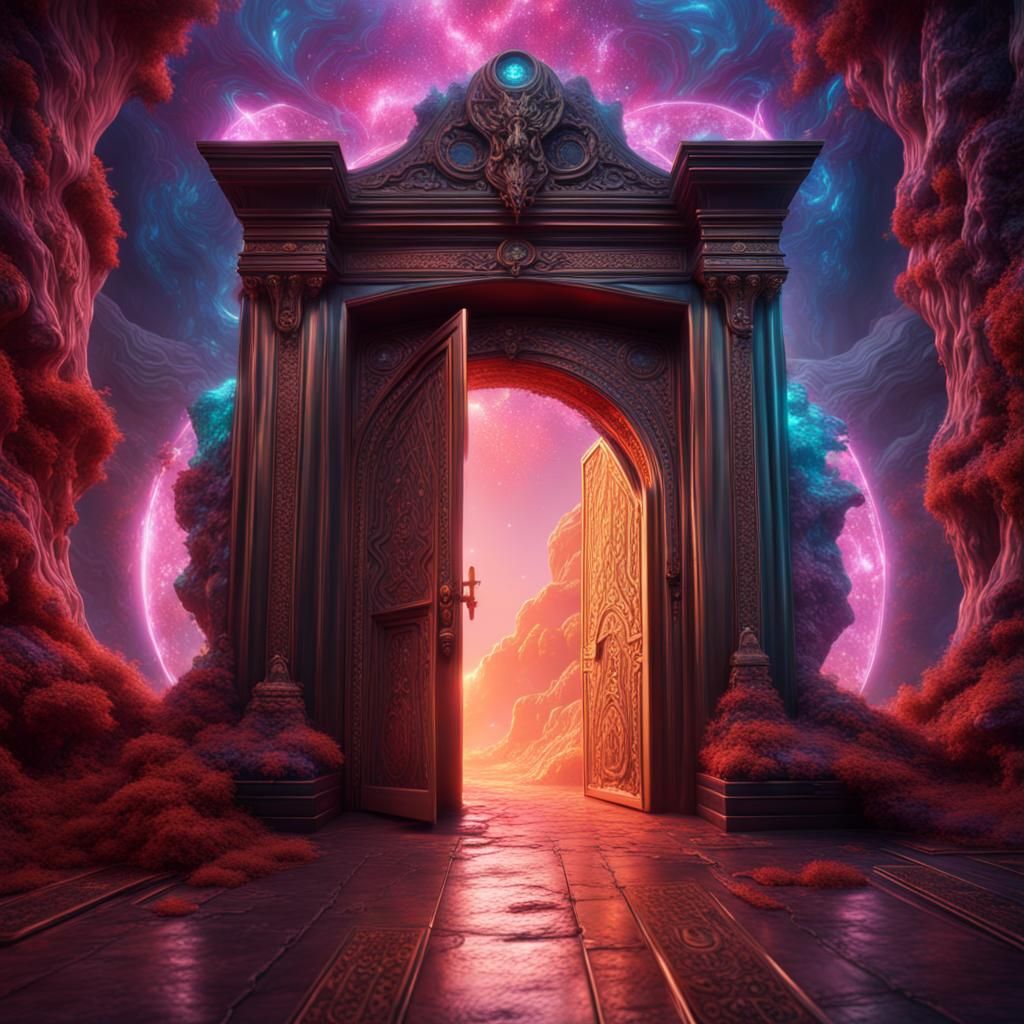 Dimensional Energy Doorway: Fantasy Concept Art