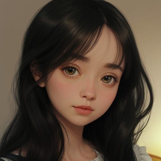 Whimsical Watercolor Creature in Delicate Dreamlike Setting