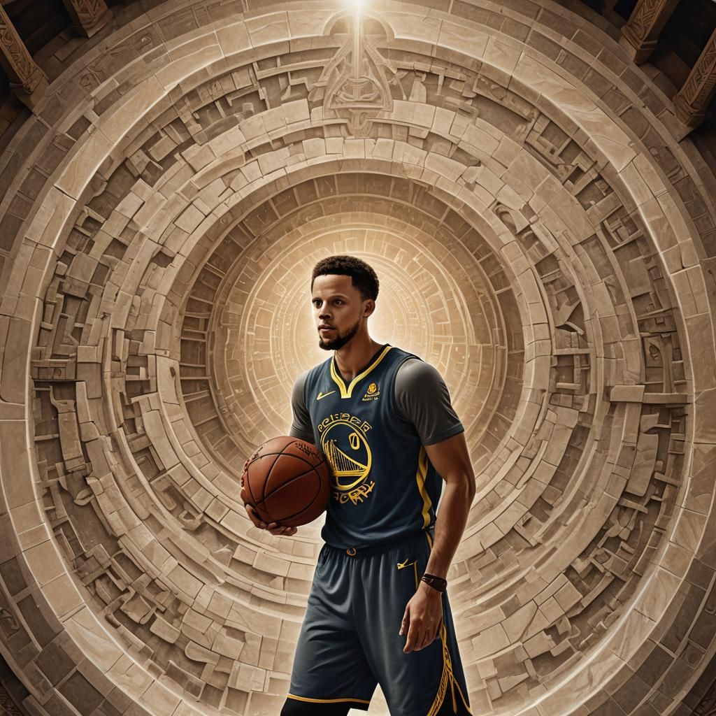 Steph Curry in Mystical Arena: Fantasy Concept Art