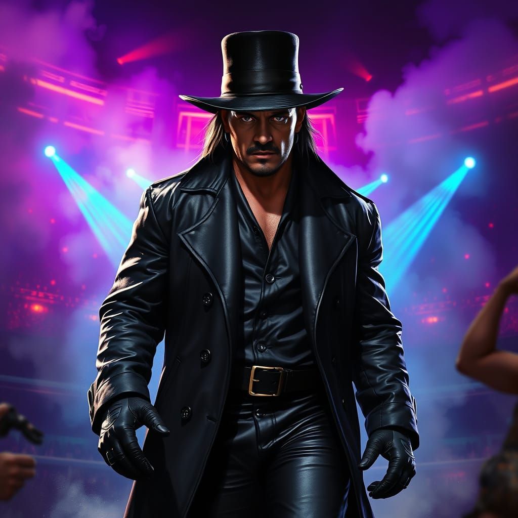 The Undertaker Emerges from Ominous Smoke in Hyperrealistic ...