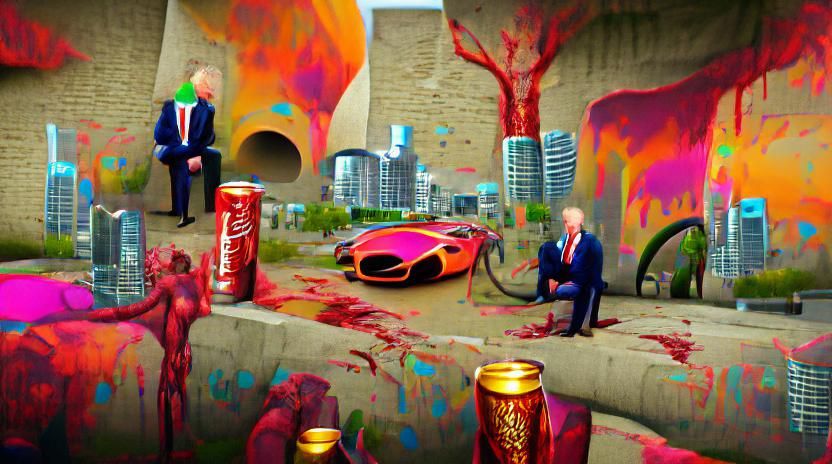 Dystopian Billionaire: Blood Fuel in Burning World