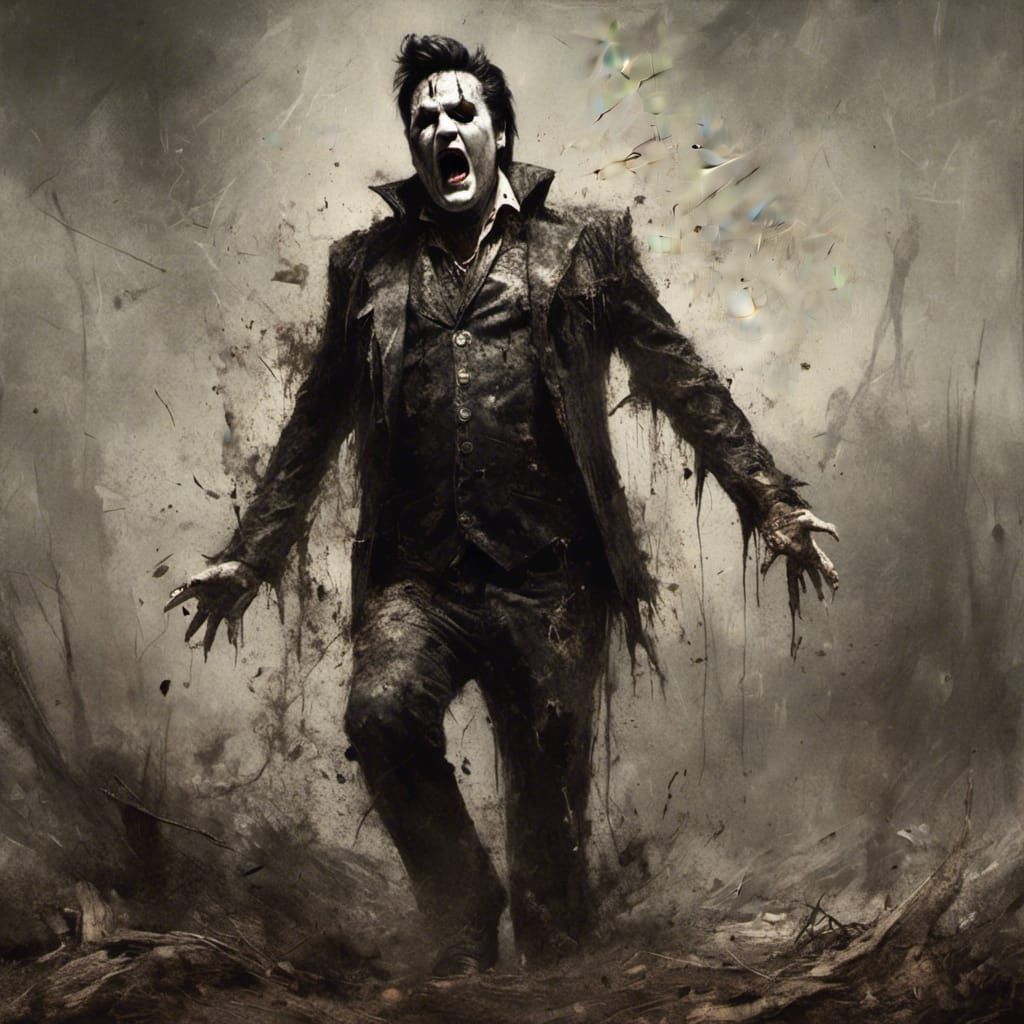 Morbidly Obese Elvis Presley Corpse Paint