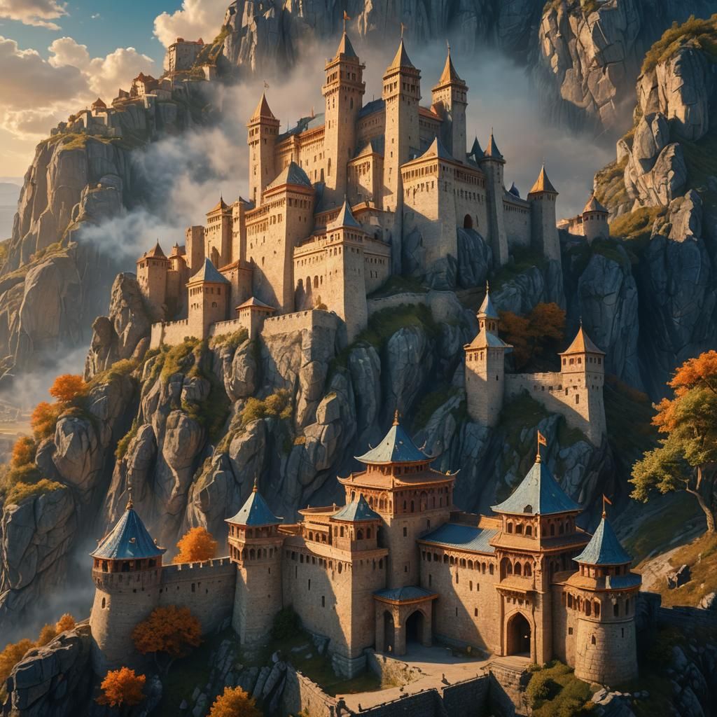 Bulgarian King in Dunabe Fortress: Digital Matte Painting