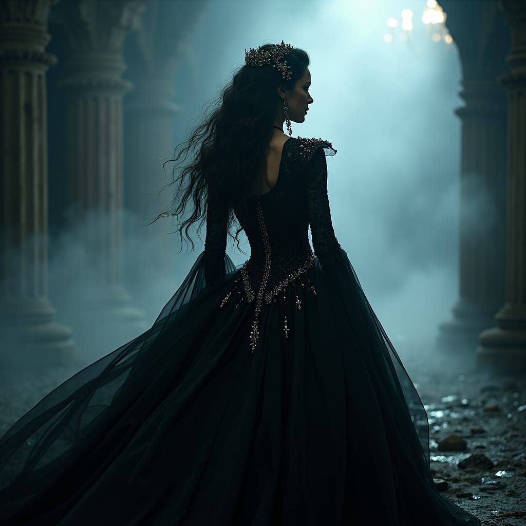 The beautiful Raven Queen entering the Shadowfell