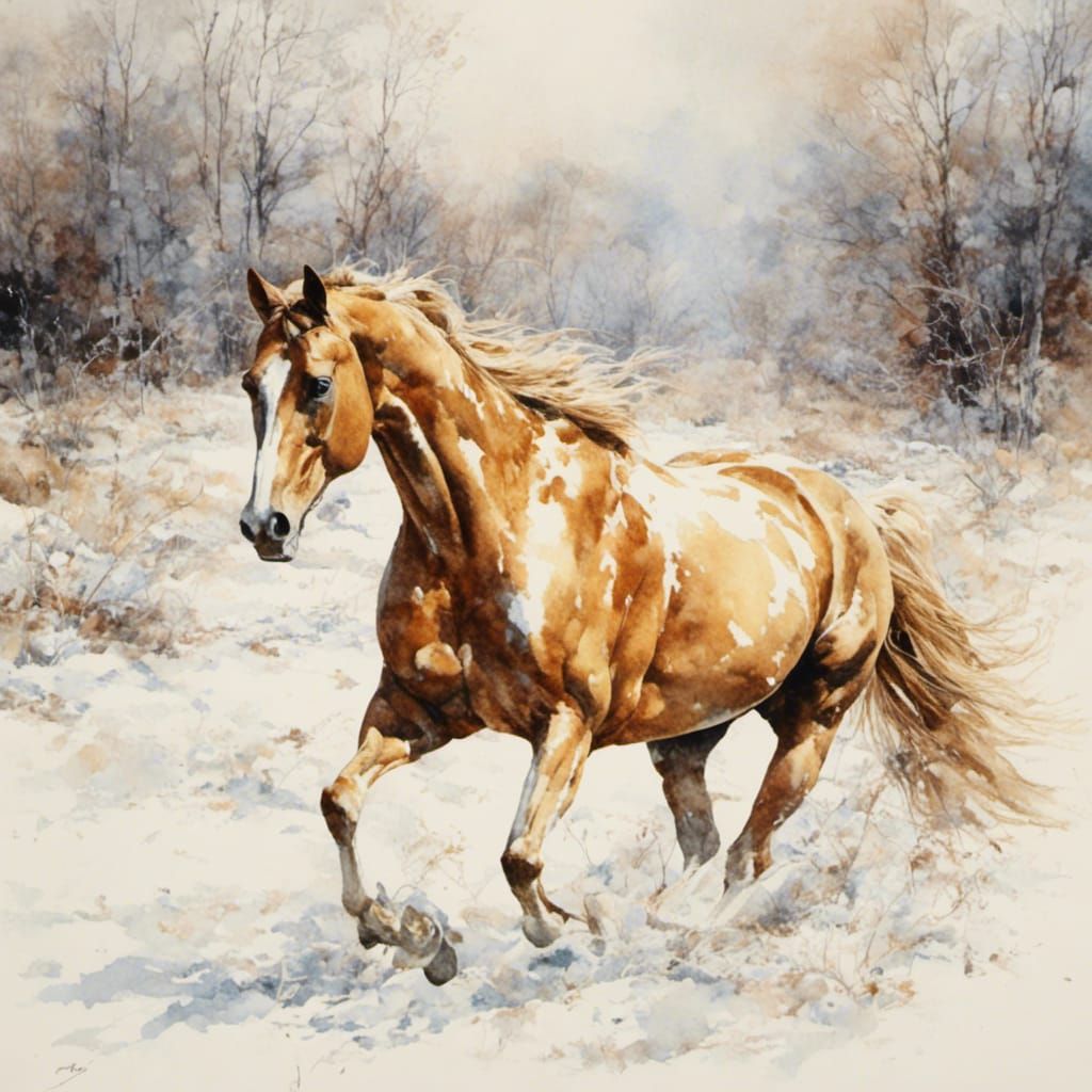 snow horse