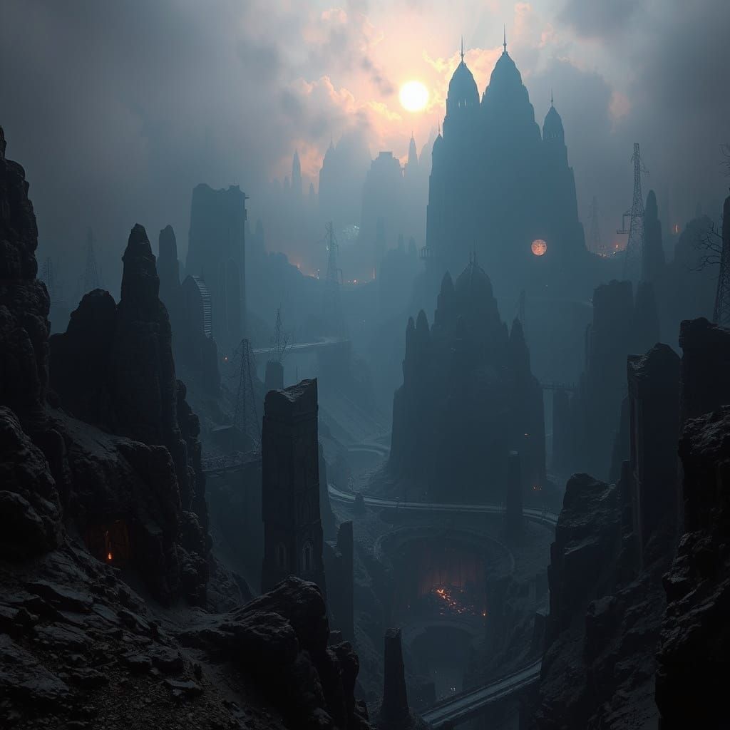 Un paysage terrifiant et fascinant. Merveilleux et magnifique paysage. Luunabee.