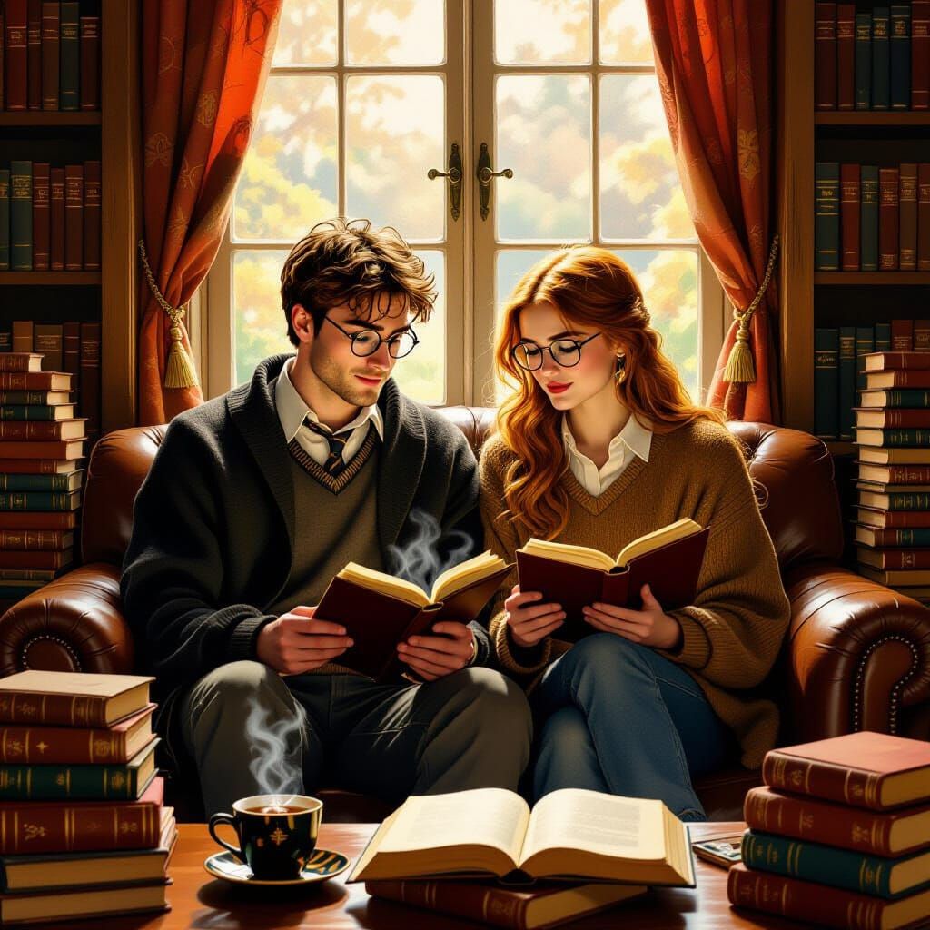Harry Potter and Ginny Weasley, Pre-Raphaelite Style