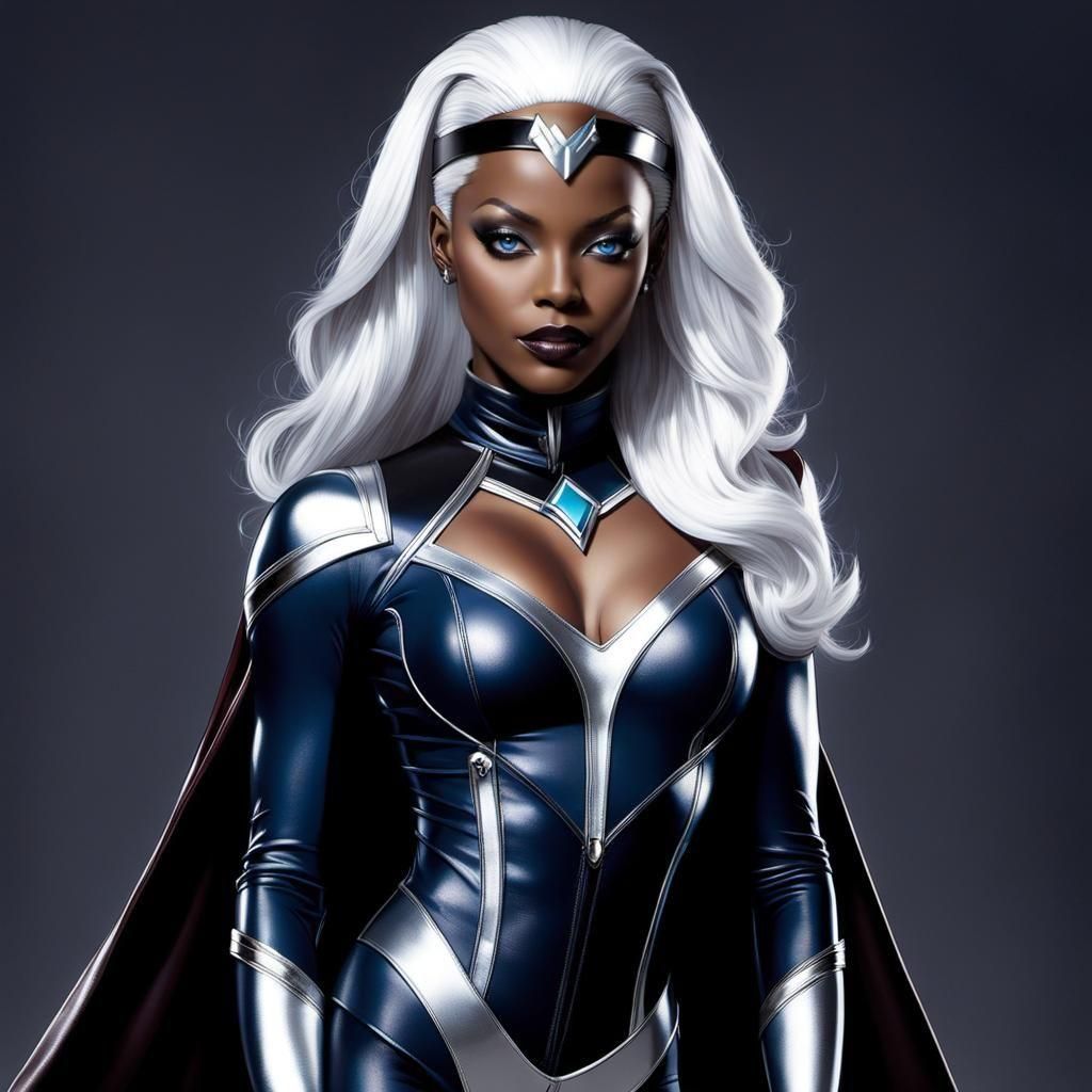 Storm of the X-Men in 3D Game Cinematic Style