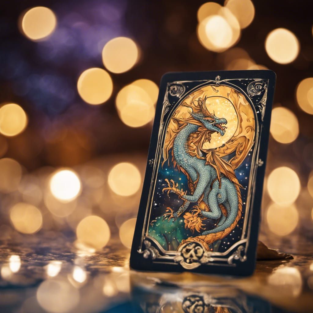 Zodiac Sign Virgo Dragon Tarot Card