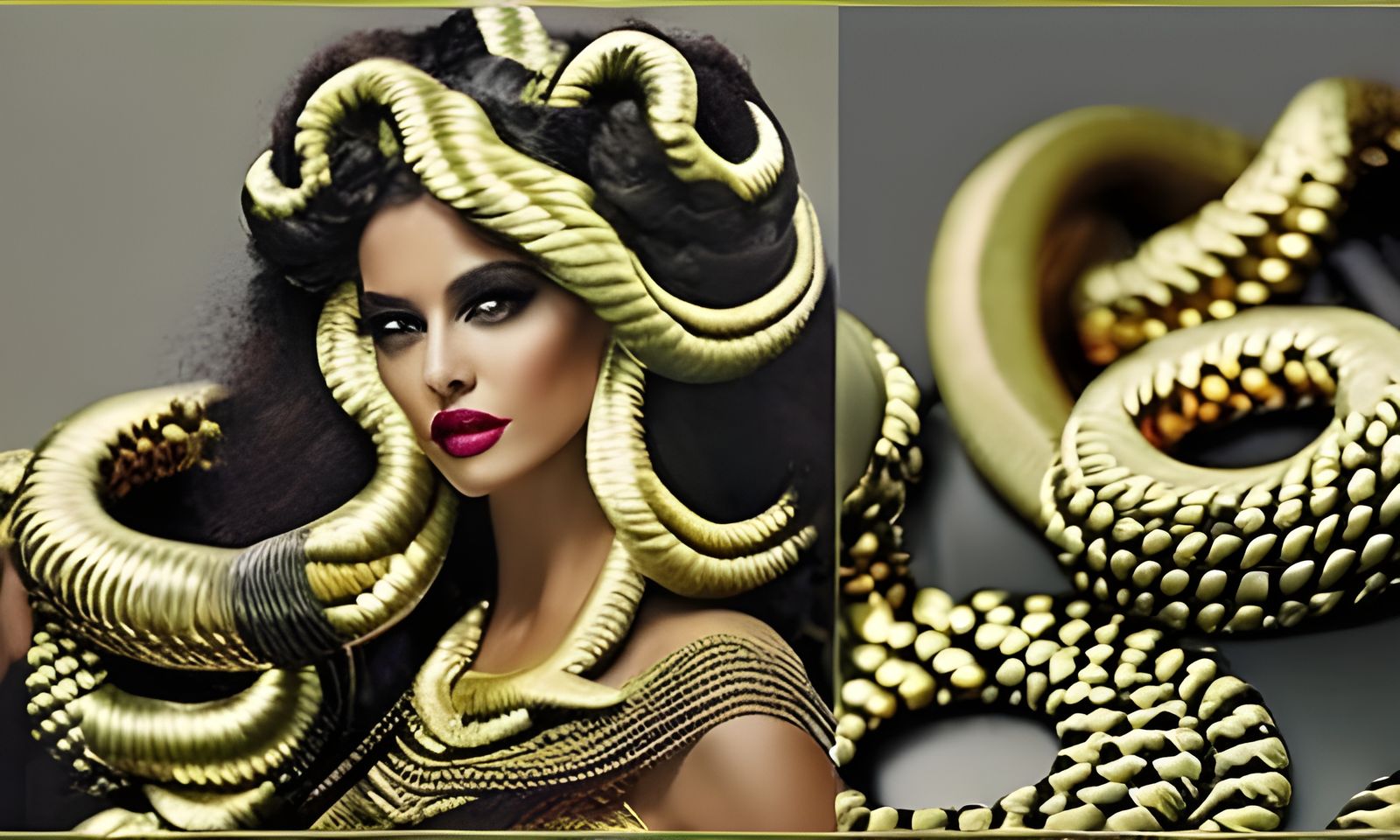 Medusa Vogue Cover: Mythical Goddess in Gothic Fashion