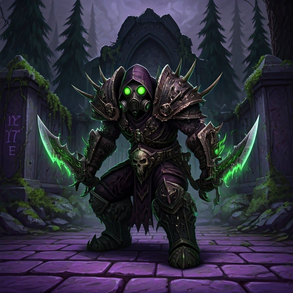Forsaken Warrior with Toxic Green Energy