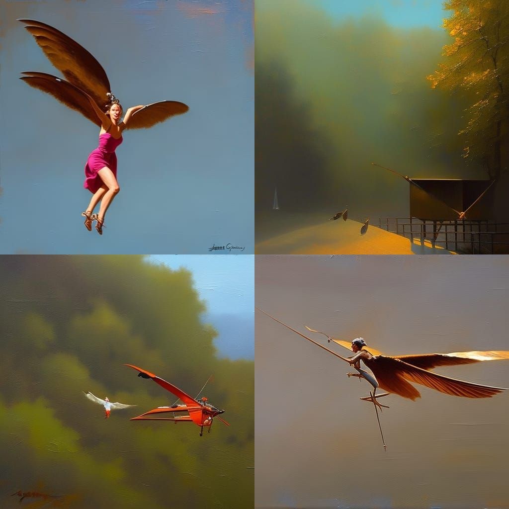 Dragonfly Over Water Lilies: Oil Painting