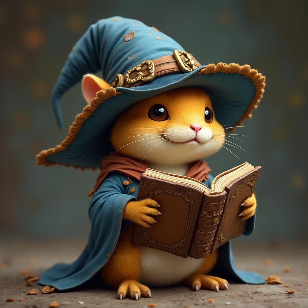 Quaggan Wizard with Ancient Book