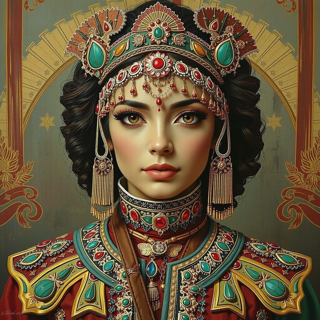 Mata Hari in Sensual Exotic Dance Attire