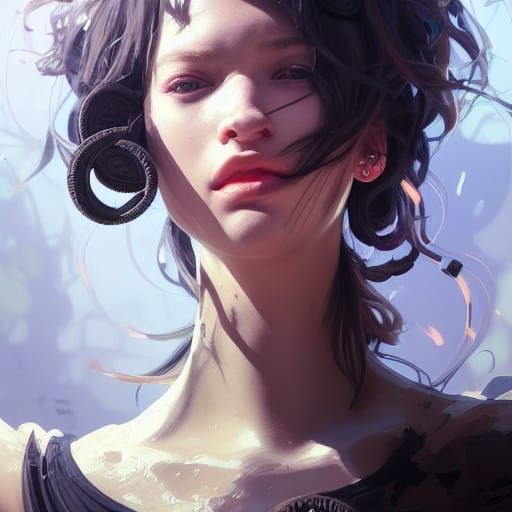 Detailed Portrait in Artstation Style
