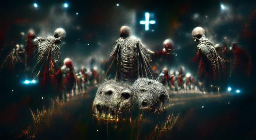 Vibrant Space Invaders Descend on Neon Cityscape