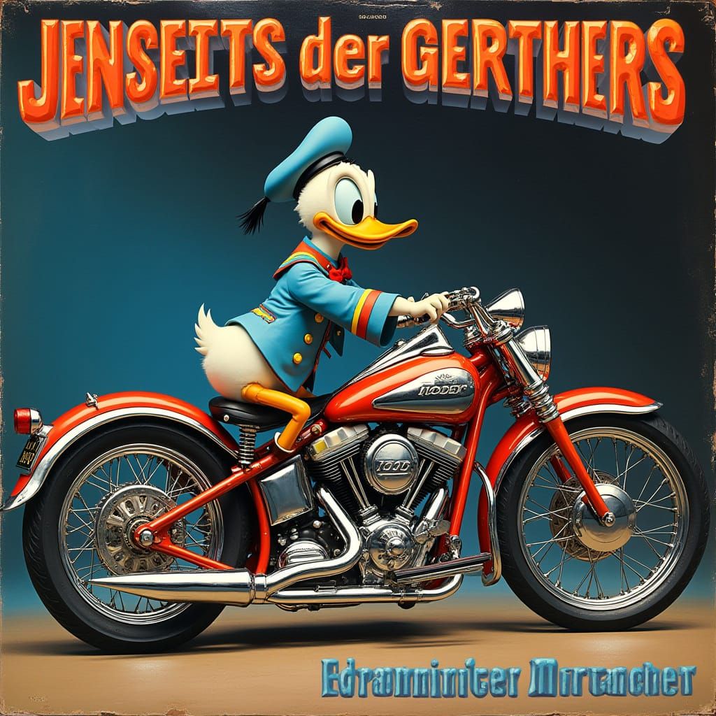 Vintage Chrome Motorcycle Meets Quacking Legend in Electric ...