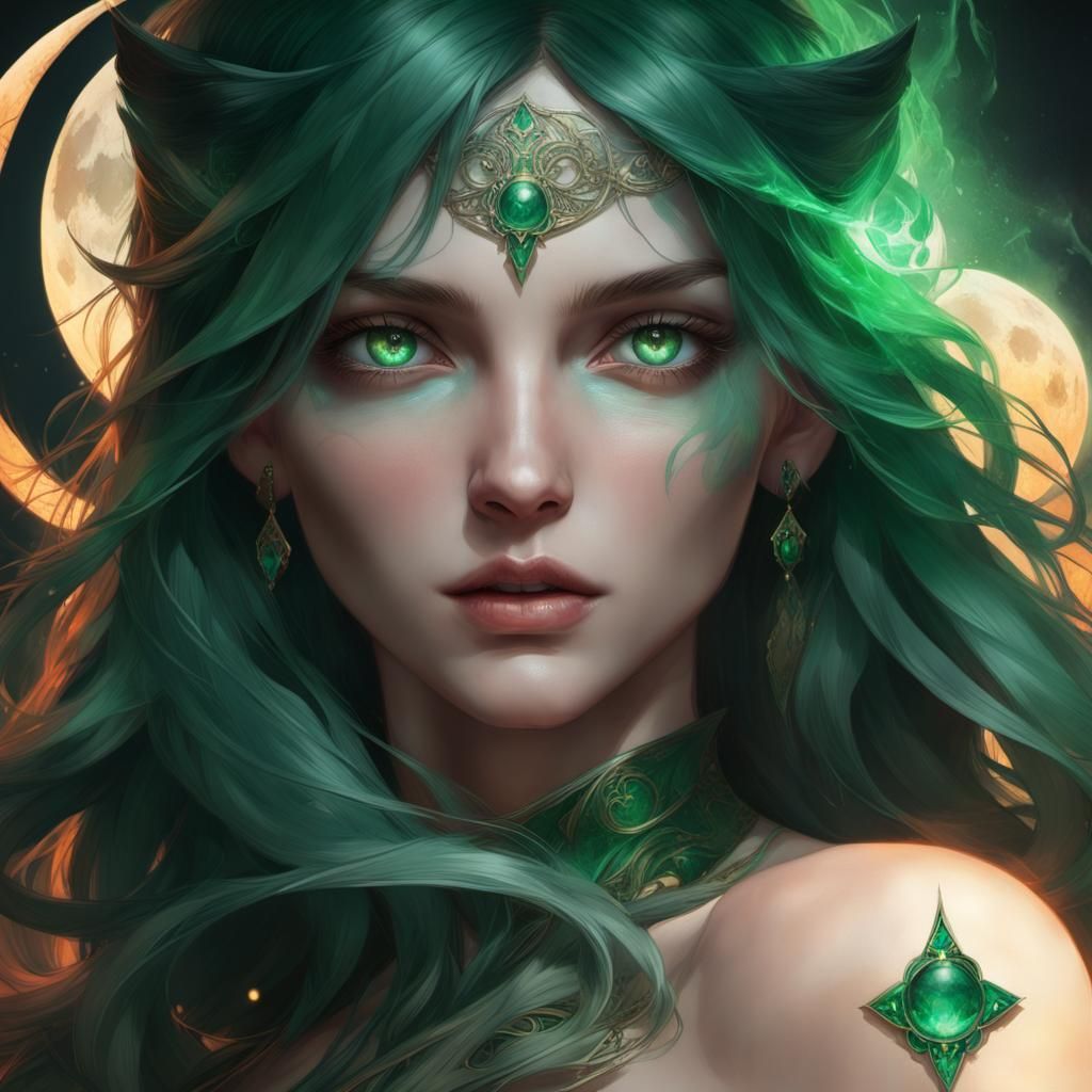 Firey emerald eyes💚
Prompt courtesy of @PaulMeadows