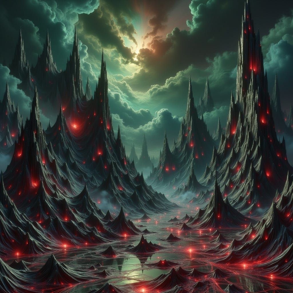 Ominous Bells: A Dark Fantasy Horror Scene