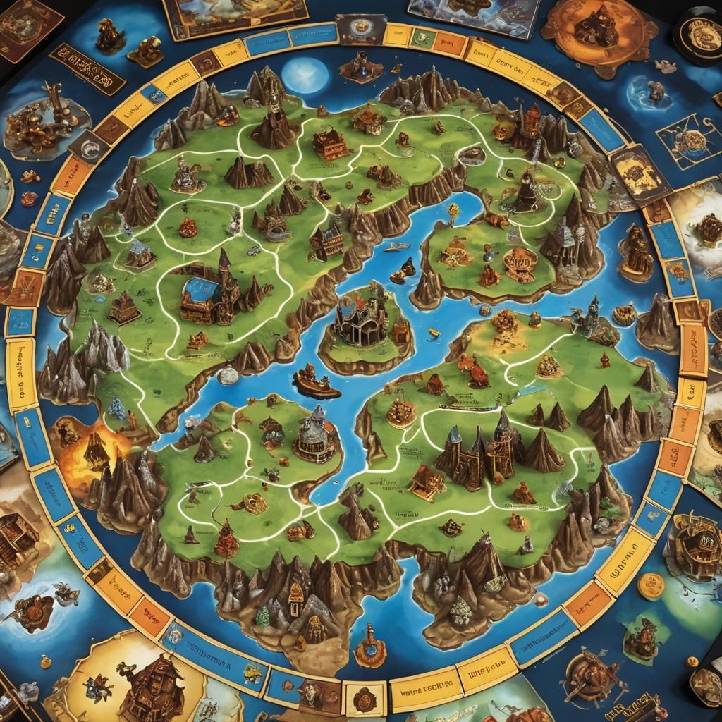 Discworld Game Board by Parker Brothers