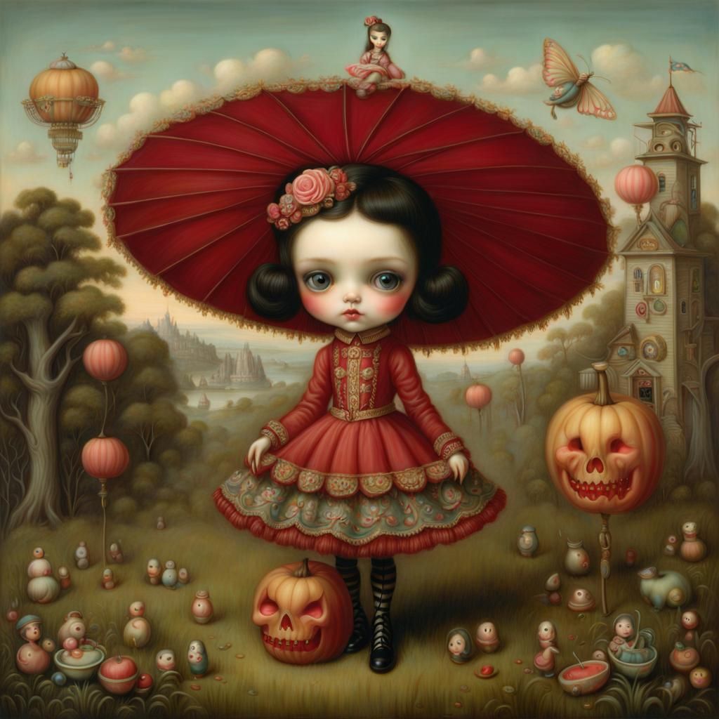 Surrealist Scene in Mark Ryden Style