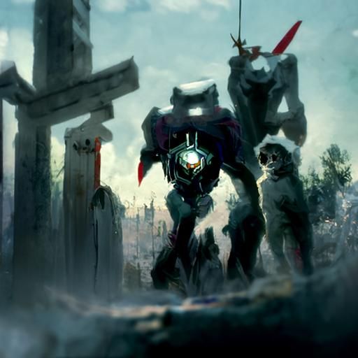 Voltron Robot Seal in Anime Style