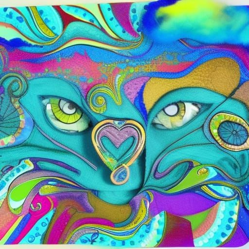 Ornately Embellished Fartwave Mixed Media Masterpiece