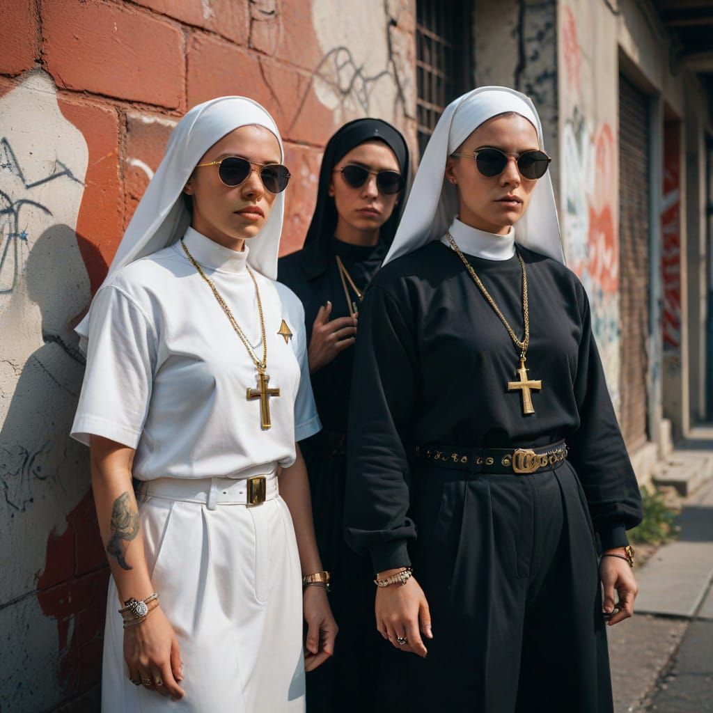Gritty Nun Gangsters Own the Urban Street