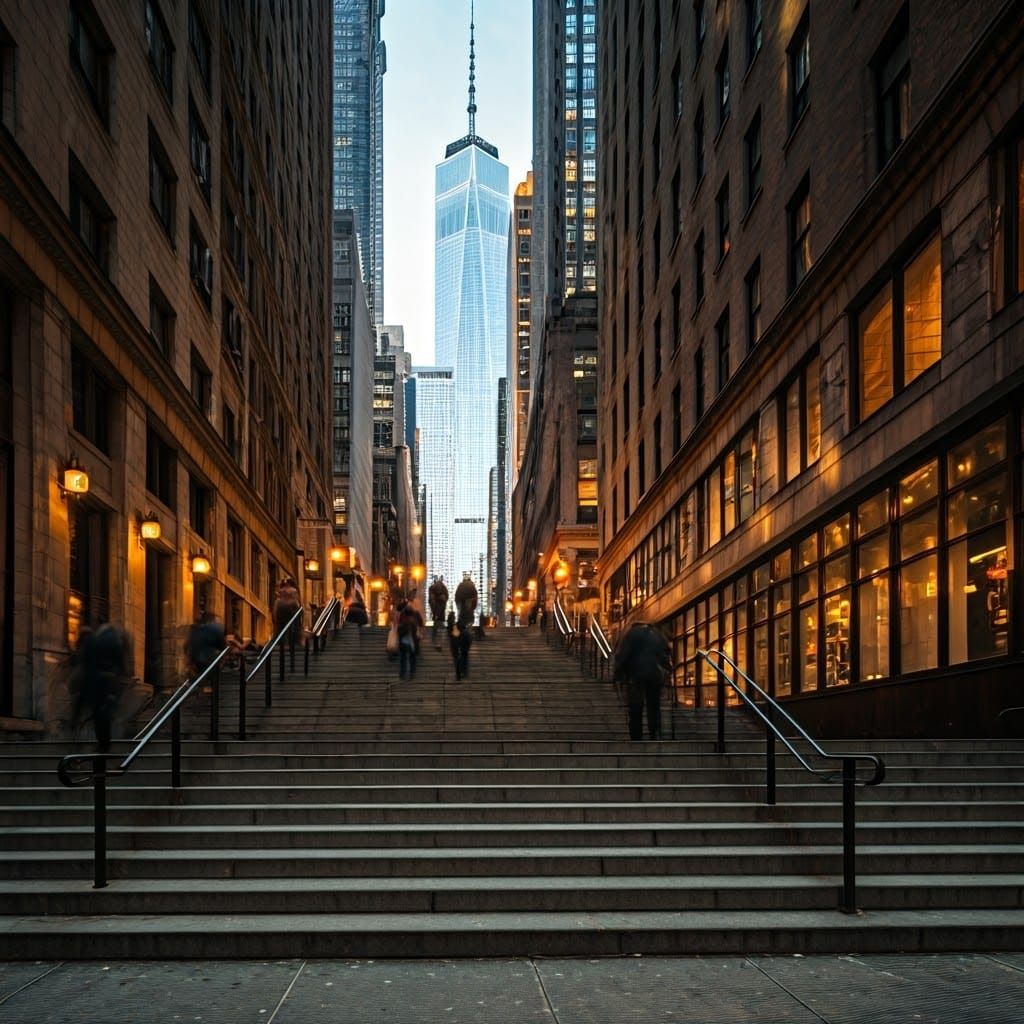 New York City Dusk: Hyperrealistic Urban Landscape