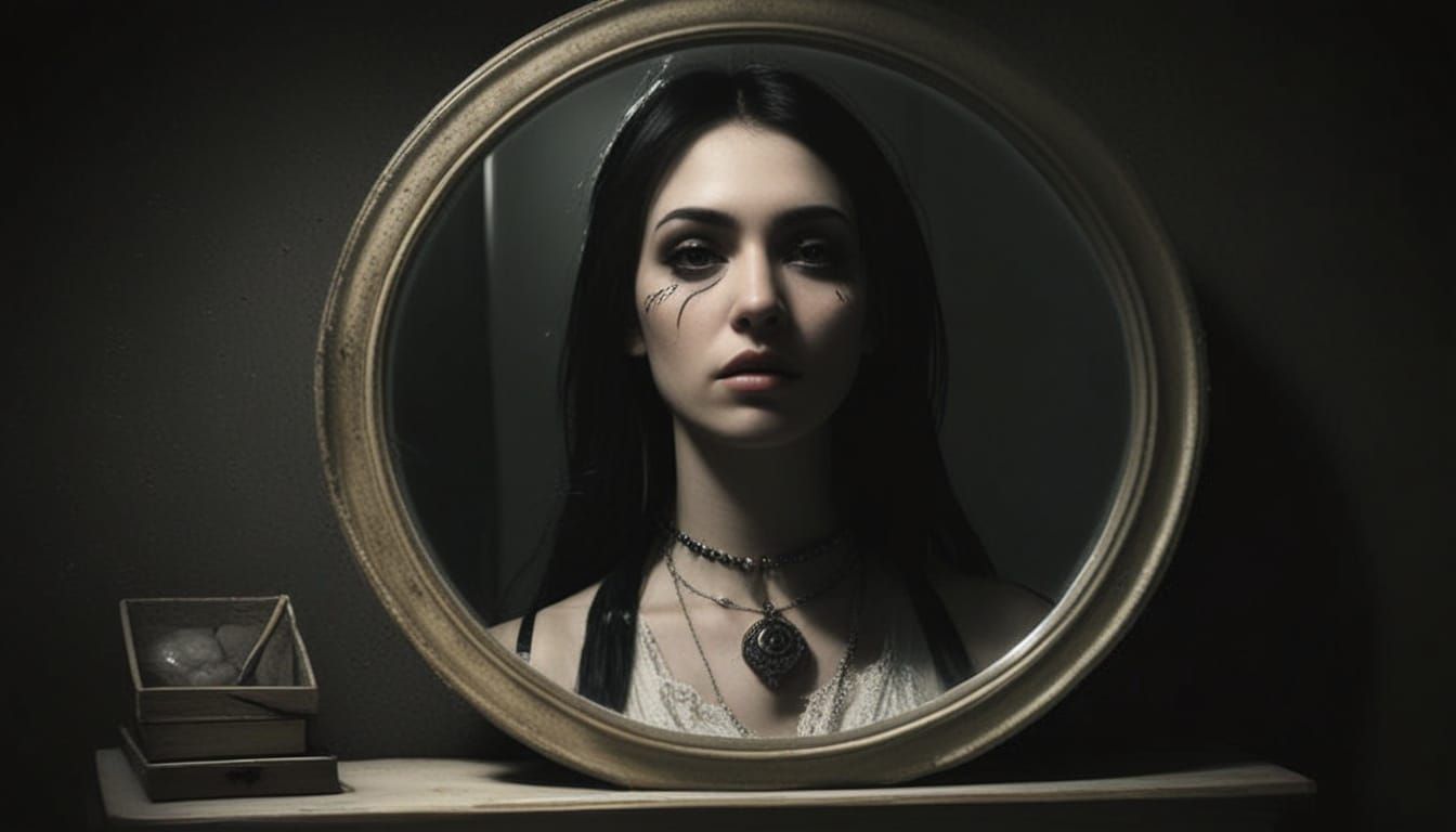 Photorealistic Portrait of a Stranger in Deep Saturation and...